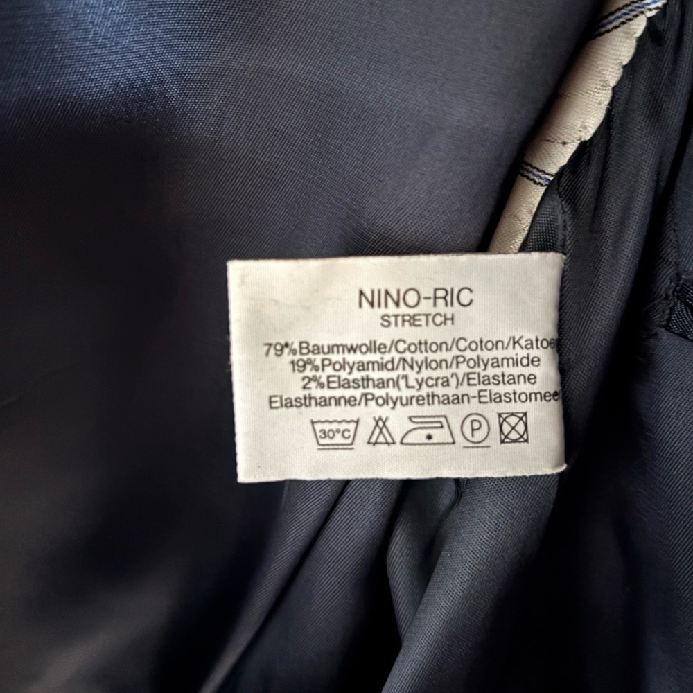 Men’s Vintage Made in Canada Cotton Oversized Navy Blue Corduroy Blazer Jacket - Picture 12 of 12